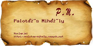 Palotás Mihály névjegykártya